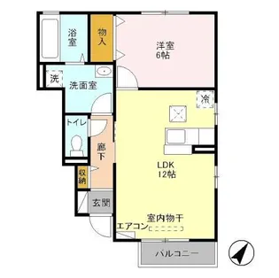 ヴィラ・アザレアA【1階】の間取り