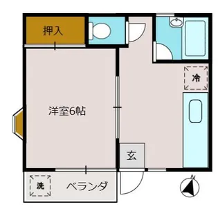 ベルハイム成城【1階】の間取り