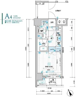 メインステージ川口WEST【5階】の間取り