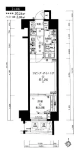 プレミアム三ノ輪【2階】の間取り