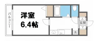 エステムコート梅田・天神橋リバーフロント【13階】の間取り