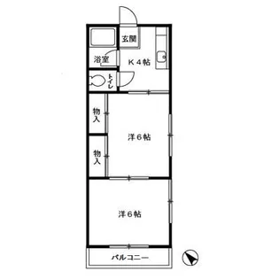 メゾン樹【1階】の間取り