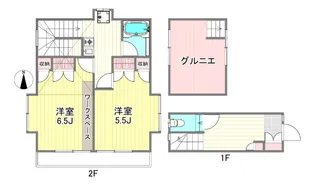 東京都世田谷区代田5【一戸建】の間取り