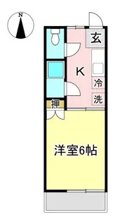 カワイハイツ【2階】の間取り
