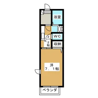 1Kの間取り画像