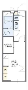 レオパレス中島【2階】の間取り