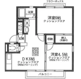 ヤヨイユー【1階】の間取り