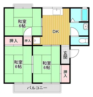 セジュール上谷【2階】の間取り