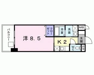 福岡県北九州市小倉北区室町2【マンション】の間取り