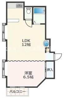 熊本県熊本市中央区坪井1【マンション】の間取り