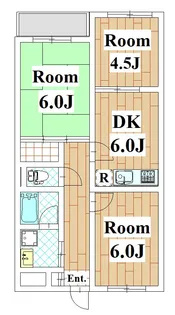 ペーブメント久が原【2階】の間取り