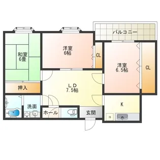 3LDKの間取り画像