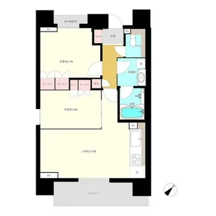 東京都中央区銀座4【マンション】の間取り