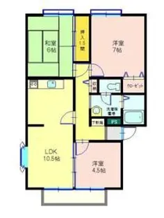 サンビレッジ杉崎 B【2階】の間取り