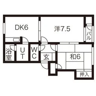 ヴェルディ A棟【1階】の間取り
