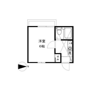 1Kの間取り画像