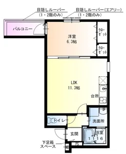フジパレス高石加茂【2階】の間取り