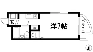 石橋マンション【4階】の間取り