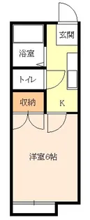 コーポNSX【1階】の間取り