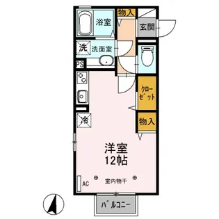 オー・ピュール【2階】の間取り