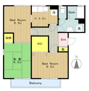 フレマリール塩澤A【1階】の間取り