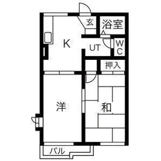 ビレッジ・ディナB【1階】の間取り