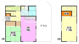 神奈川県厚木市七沢【一戸建】の間取り