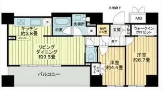 グレーシア調布【6階】の間取り