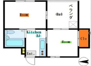 双葉ハイツ【6階】の間取り