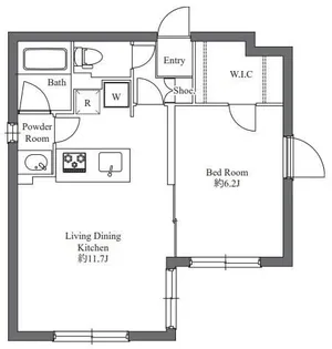 omoci d’ suginamiwada【1階】の間取り