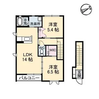 グレイス A棟【2階】の間取り