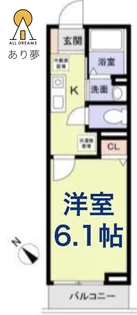 神奈川県横浜市鶴見区岸谷1【アパート】の間取り