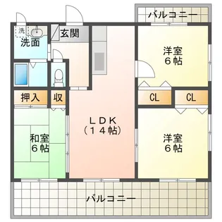 グレースハイム【2階】の間取り