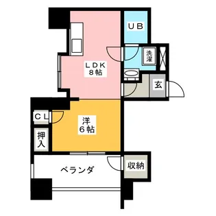 中京第3ビル【4階】の間取り