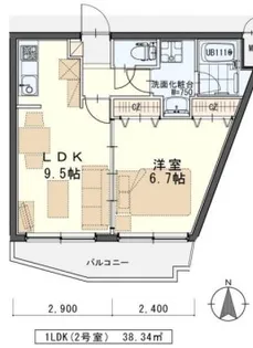フローレンス【2階】の間取り