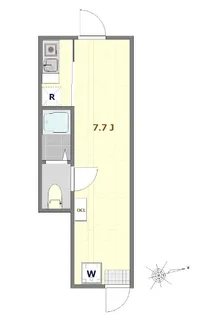 東京都世田谷区南烏山1【アパート】の間取り