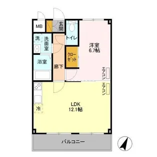 ファースト クライム【3階】の間取り