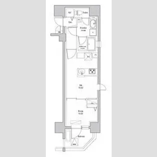 神宮北参道レジデンス【5階】の間取り