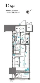 ZOOM横浜桜木町【7階】の間取り
