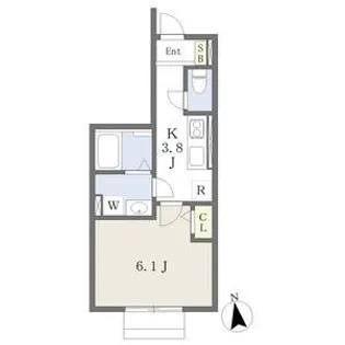 カーサグランデ【1階】の間取り