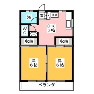 ブルーベルハイム【2階】の間取り