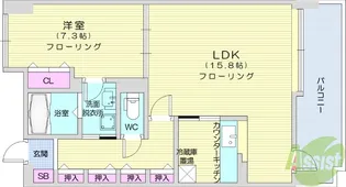 bePLACE【3階】の間取り