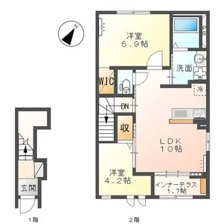 グランディール・侑【2階】の間取り
