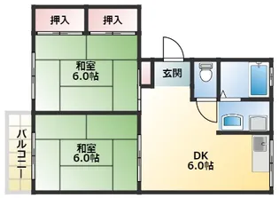 大阪府大阪市東淀川区小松2【マンション】の間取り