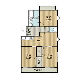 スカイタウン南町【3階】の間取り