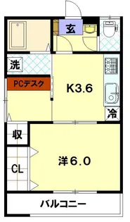有吉アパート【1階】の間取り