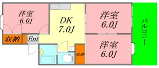 広島県広島市東区牛田旭2【アパート】の間取り