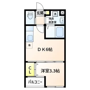 鹿児島県姶良市平松【アパート】の間取り