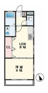 名弘マンション【3階】の間取り