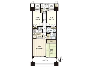 グランマークスクエア仙台長町【7階】の間取り